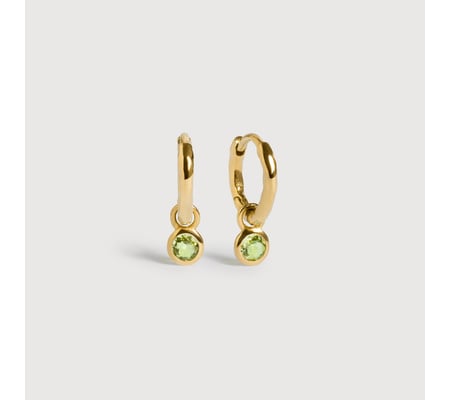 August Birthstone Huggie Earrings | Monica Vinader