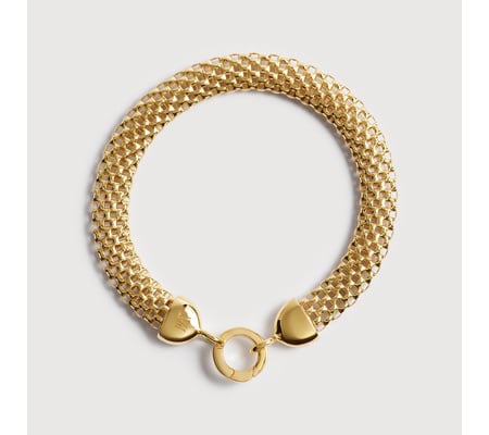 Heirloom Bold Woven Chain Bracelet | Monica Vinader