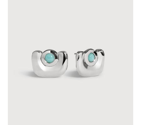 Amaia Gemstone Stud Earrings | Monica Vinader