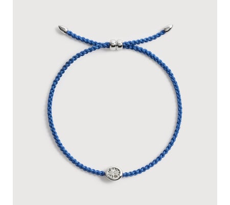 Oval Diamond Cord Bracelet | Monica Vinader