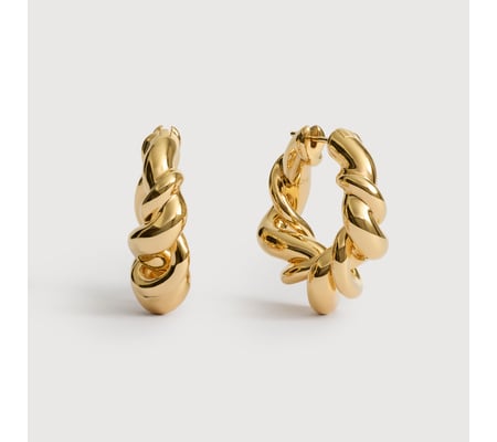 Ochre Large Hoop Earrings | Monica Vinader
