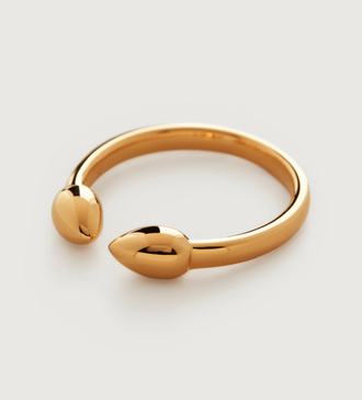 Gold Vermeil Fiji Bud Stacking Ring - Monica Vinader