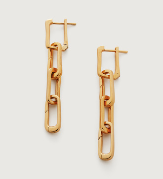 Gold Vermeil Alta Capture Charm Cocktail Earrings - Monica Vinader