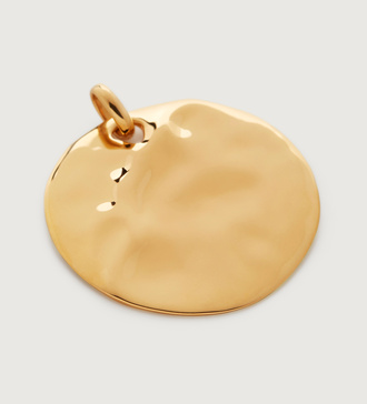 Gold Vermeil Siren Shore Pendant Charm - Monica Vinader