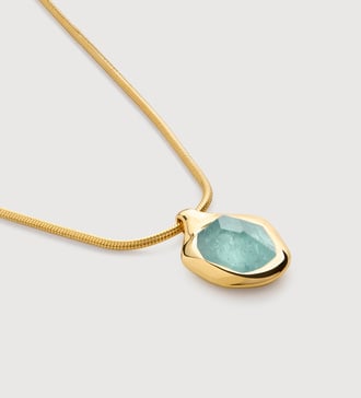Odyssey Gemstone Necklace Adjustable 41-46cm/16-18' in 18k