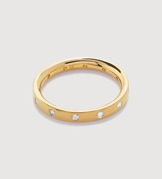 Gold Vermeil Fiji Gem Lab Grown Diamond Ring - Lab Grown Diamond - Monica Vinader