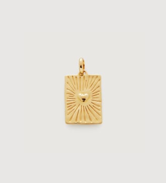 Gold Vermeil Talisman Heart Pendant - Monica Vinader