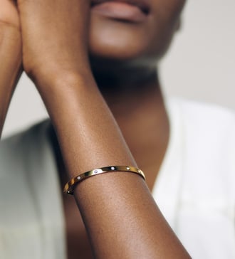 Alternate view of Gold Vermeil Fiji Diamond Friendship Bracelet - Lab Grown Diamond - Monica Vinader