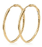 Gold Vermeil Siren Muse Large Hoop Earrings - Monica Vinader