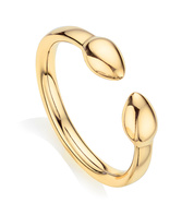 Gold Vermeil Fiji Bud Stacking Ring - Monica Vinader