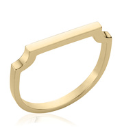 Gold Vermeil Signature Thin Ring - Monica Vinader