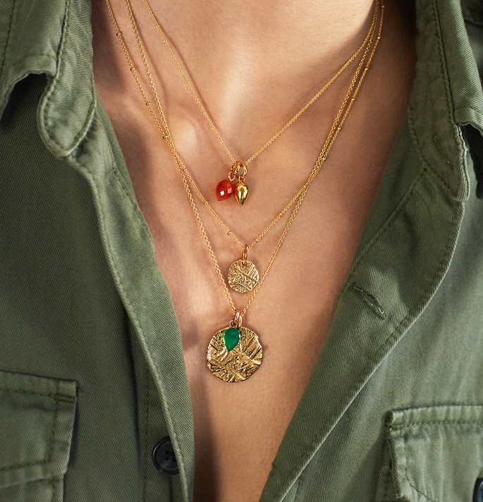 Fine Beaded Chain Necklace 53-61cm/21 