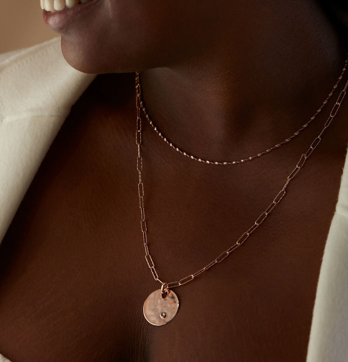 Disco Chain Necklace Adjustable 46-51 