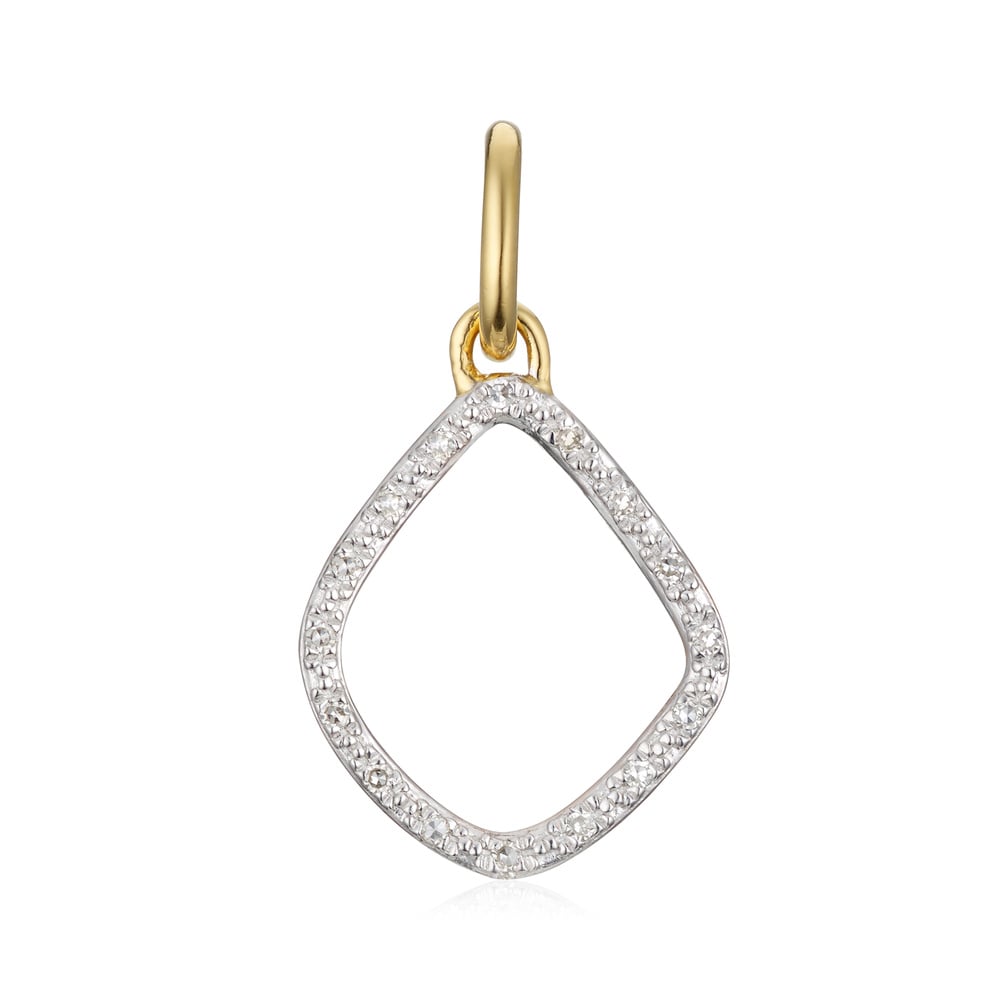 Monica Vinader Riva Kite Diamond Pendant Charm