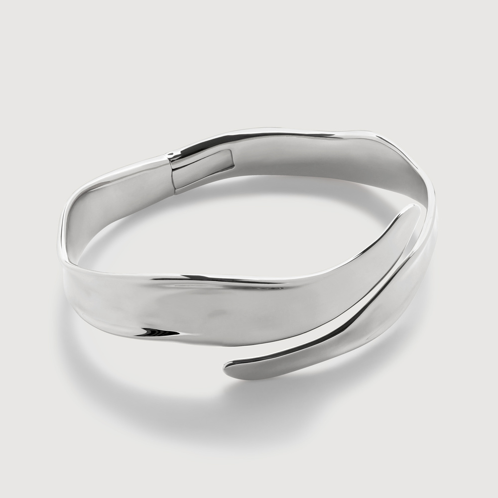 Monica Vinader Sterling Silver Wave Wrap Cuff