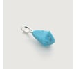 Sterling Silver Doina Gemstone Pendant Charm - Turquoise - Monica Vinader