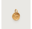 Gold Vermeil Siren Small Coin Pendant Charm - Gold Vermeil Siren Small Coin Pendant Charm - Monica Vinader