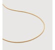 Gold Vermeil Round Thin Snake Necklace Adjustable 41-46cm/16-18' - Monica Vinader
