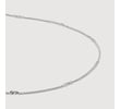 Sterling Silver Curb Twist Necklace Adjustable 41-46cm/16-18' - Monica Vinader