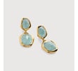Gold Vermeil Odyssey Cocktail Earrings - Aquamarine - Monica Vinader