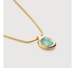 Gold Vermeil Odyssey Gemstone Chain Necklace - Aquamarine - Monica Vinader