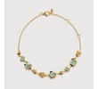 Gold Vermeil Odyssey Gemstone Pebbled Chain Bracelet - Aquamarine - Monica Vinader