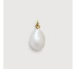 Gold Baroque Pearl Pendant - Pearl - Monica Vinader