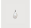 Sterling Silver Baroque Pearl Pendant - Pearl - Monica Vinader