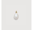 Gold Baroque Pearl Pendant - Pearl - Monica Vinader