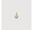Gold Vermeil Solitaire Diamond Pendant - Lab Grown Diamond - Monica Vinader