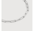 Sterling Silver Alta Textured Chain Necklace 18' - Monica Vinader