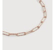 Rose Gold Vermeil Alta Textured Chain Necklace 18' - Monica Vinader