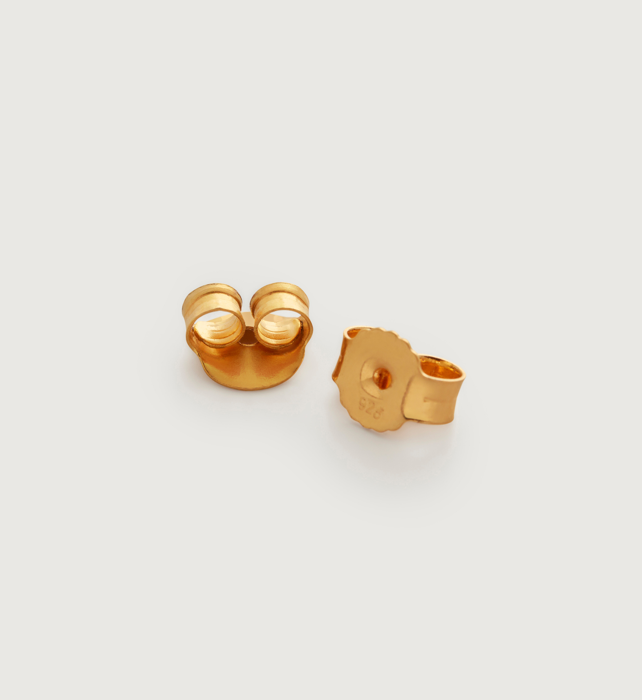 Riva Diamond Circle Stud Earrings in 18k Rose Gold Vermeil On Sterling Silver and Diamond