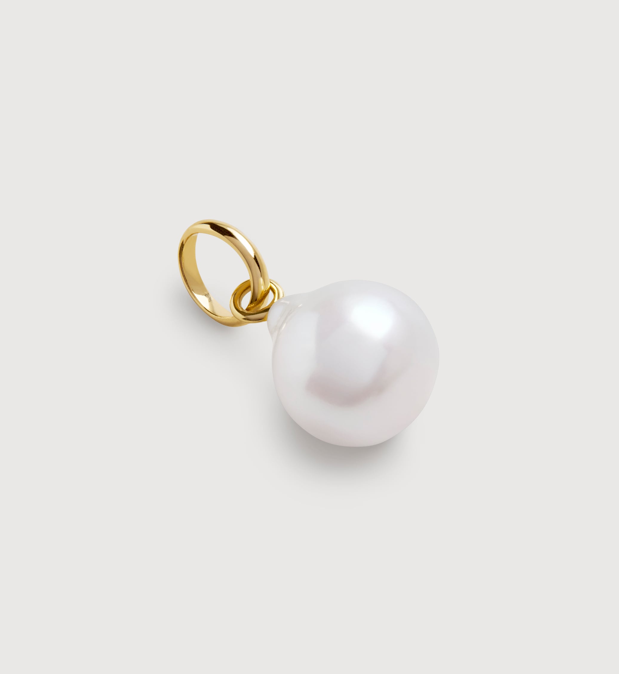 Baroque Pearl Small Pendant in 18k Gold Vermeil on Sterling Silver and ...
