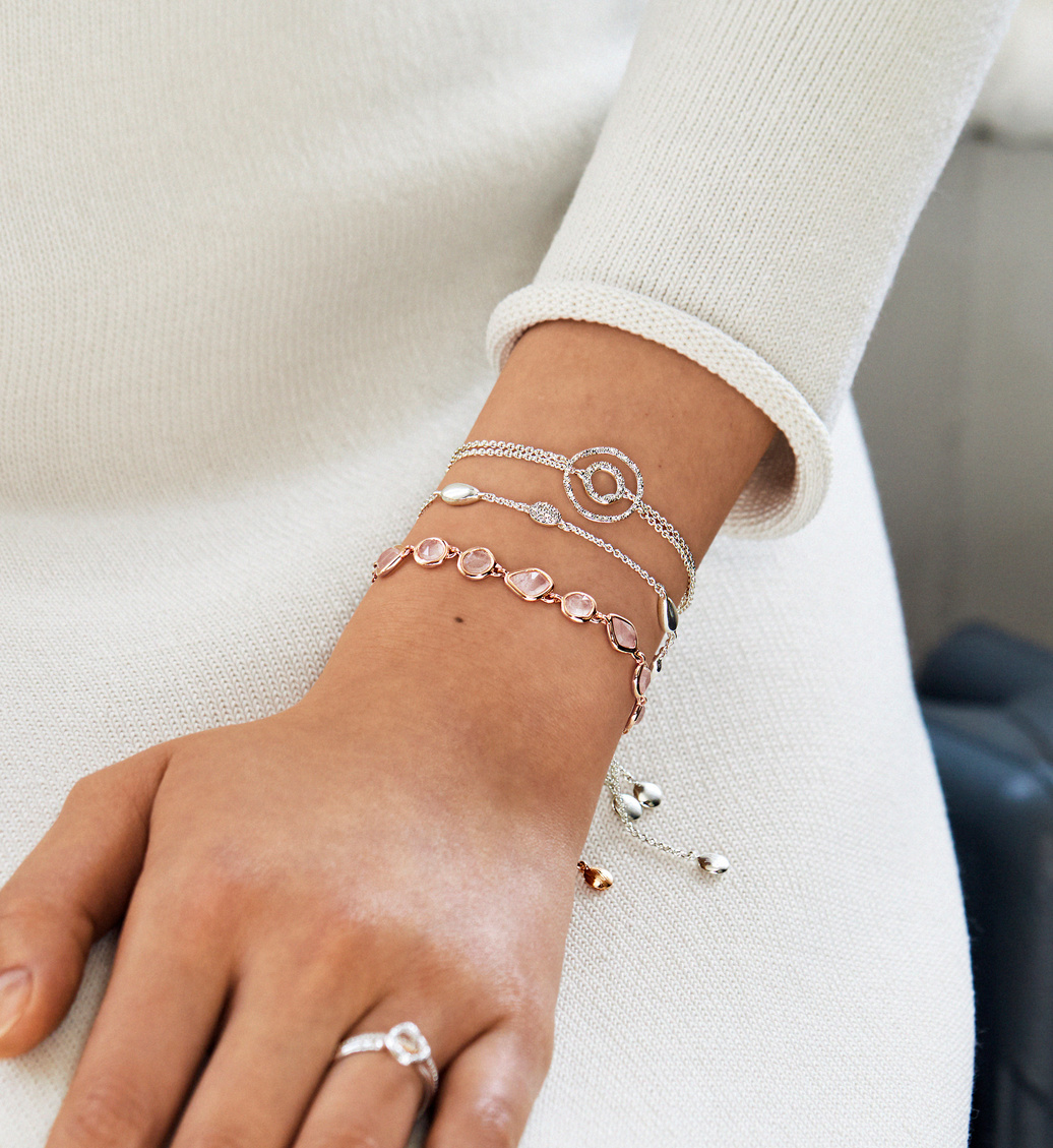 siren mini nugget cluster bracelet