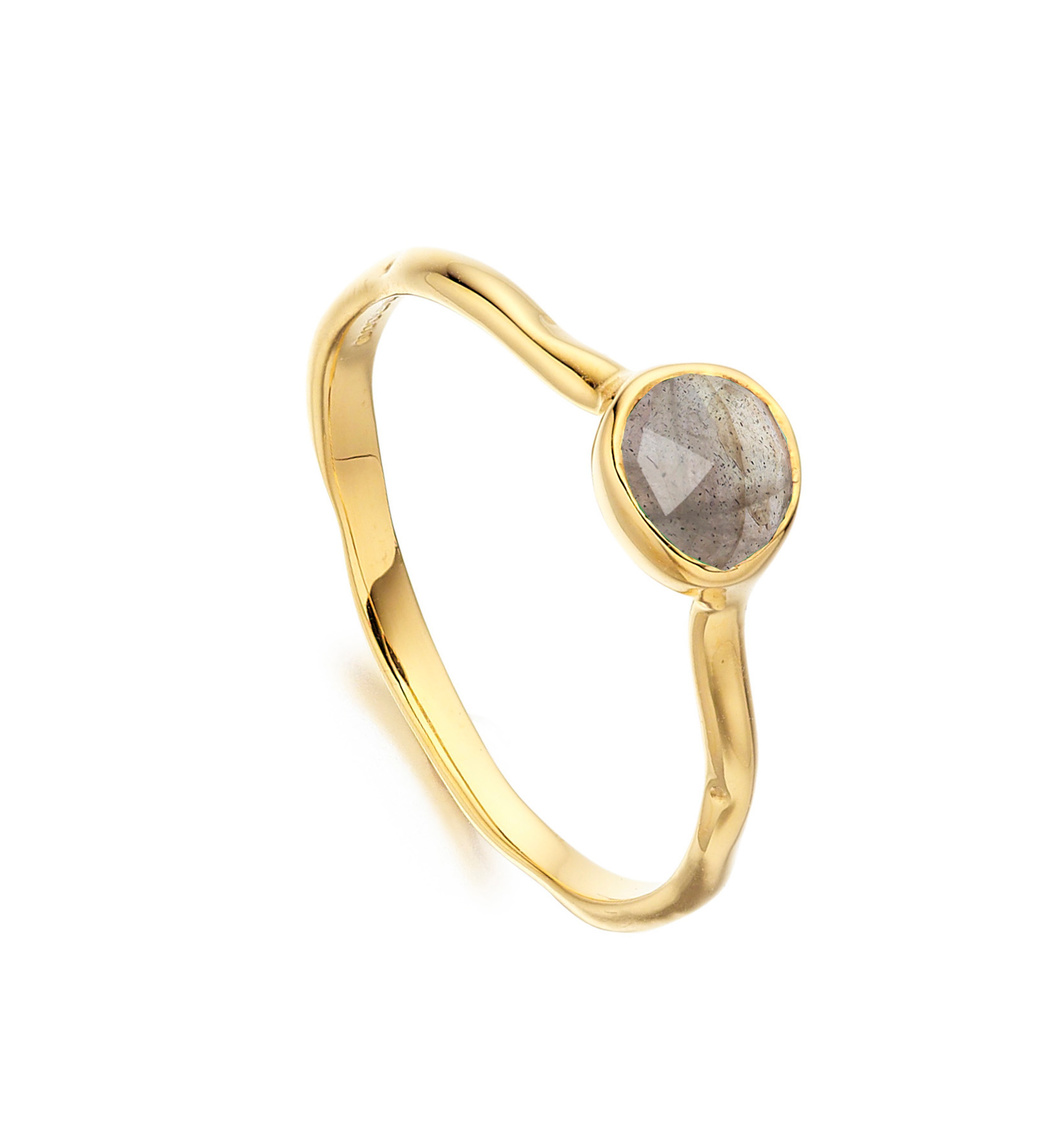 Siren Small Stacking Ring in 18ct Gold Vermeil on Sterling Silver and ...