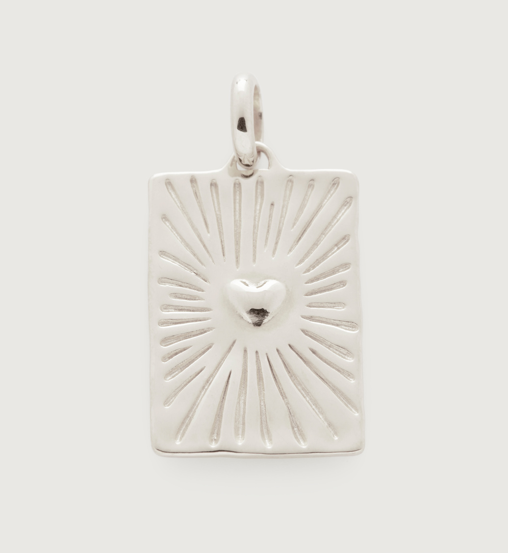 Sterling Silver Talisman Heart Pendant - Monica Vinader