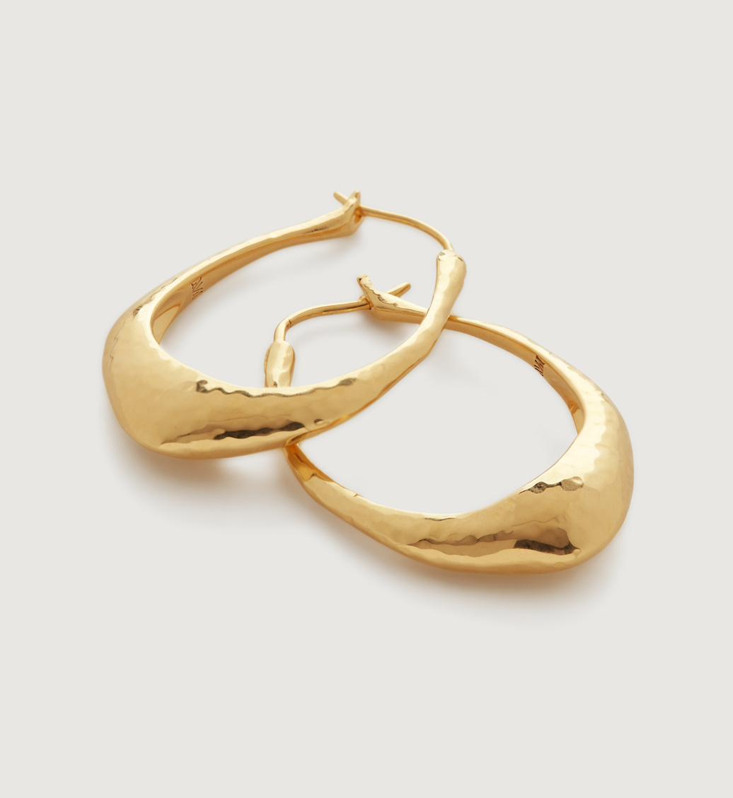 Gold Vermeil Deia Hoops - Monica Vinader
