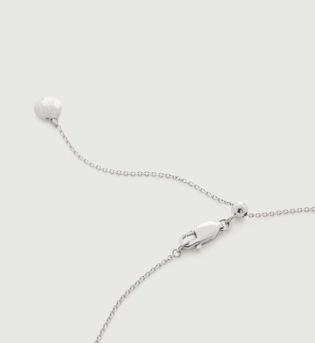 Linear Solo Diamond Necklace Adjustable 
