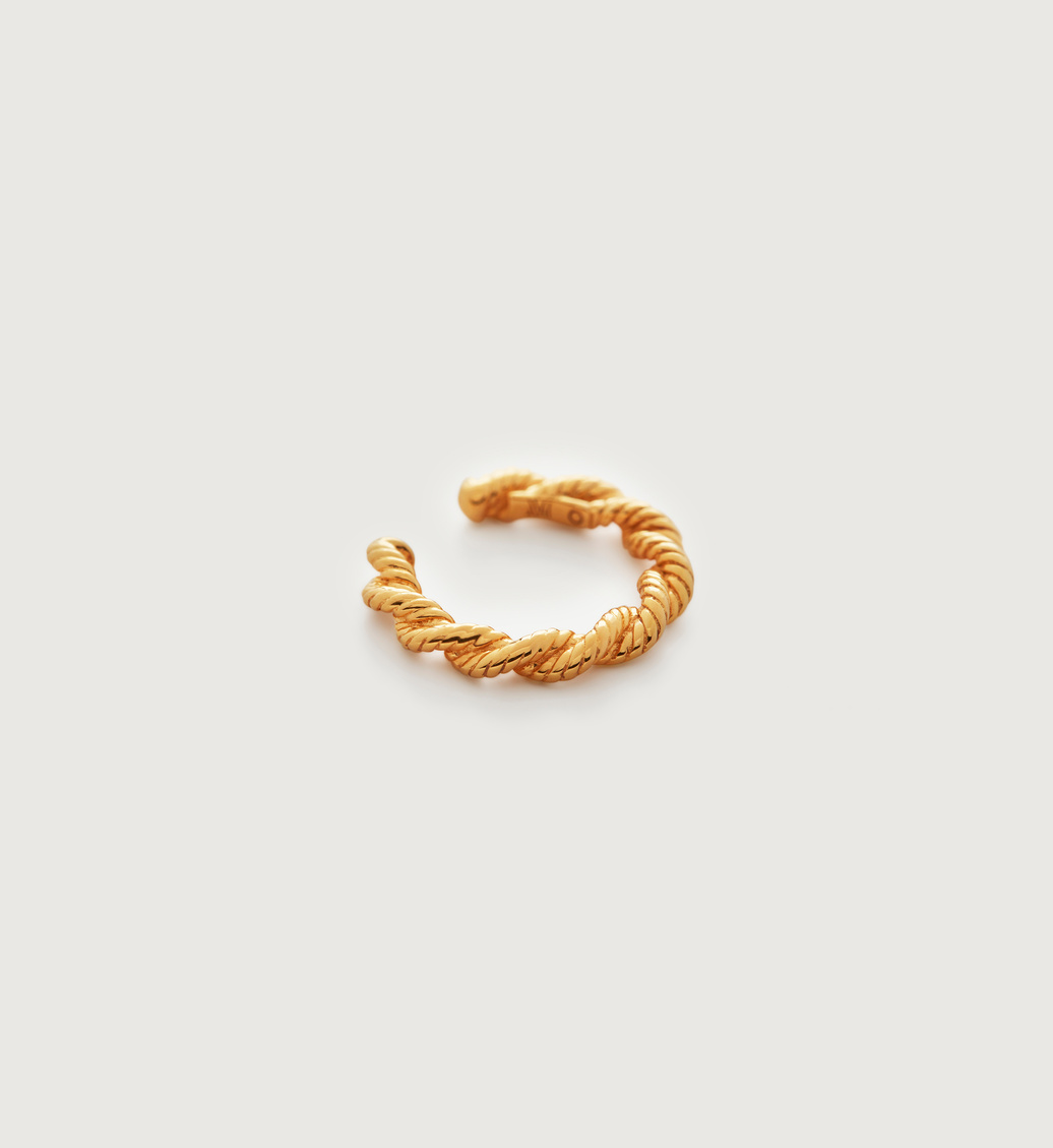 Gold Vermeil Corda Ear Cuff - Monica Vinader