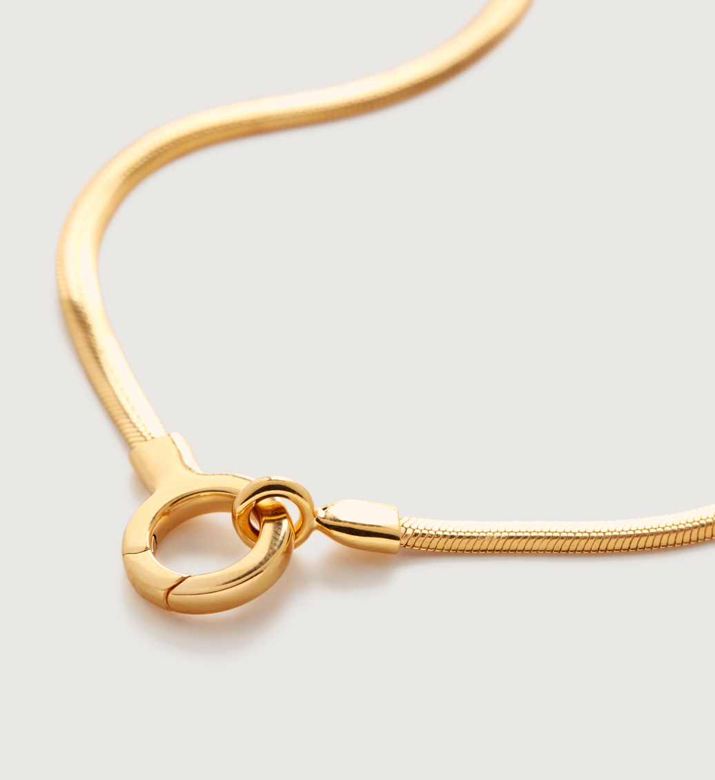 さらに100円引き◆MISCHIEF◆RHOMBUS SNAKE CHOKER Gold Snake Necklace — Iradj Moini