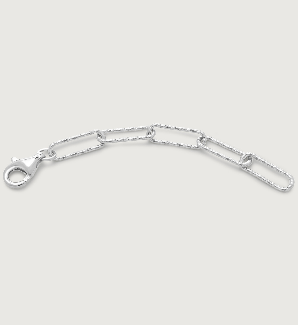 Jewellerybox 2-4 Inch Sterling Silver Curb Extender Chain With Bolt Clasp – 925