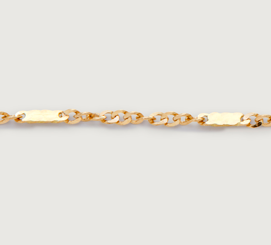 Gold Shimmer Permanent Bracelet - Monica Vinader