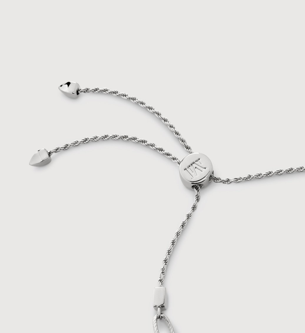 【Monica Vinader】Corda Friendshipブレスレット(関税送料込) Corda Link Friendship Chain Bracelet in Sterling Silver