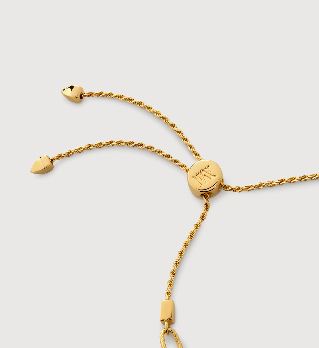 Corda Link Friendship Chain Bracelet in 18k Gold Vermeil on Corda Link Friendship Chain Bracelet in 18k Gold Vermeil on