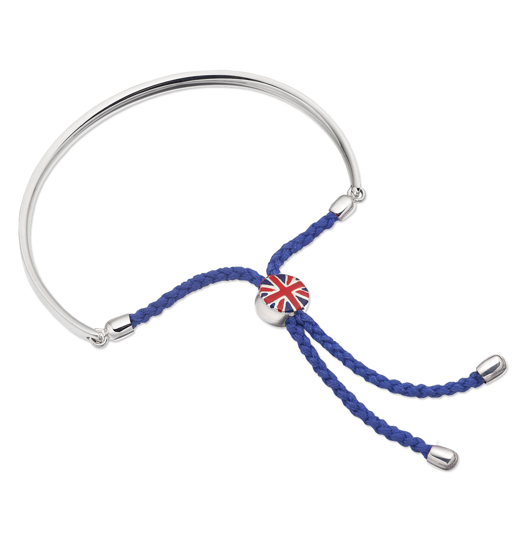 Sterling Silver Jubilee Fiji Bracelet - Royal Blue - Monica Vinader