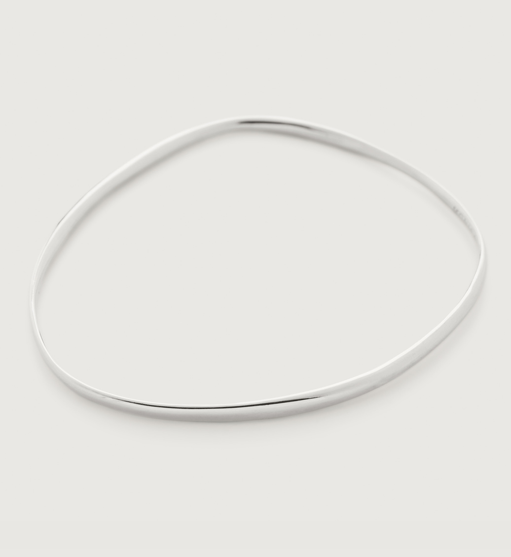 Sterling Silver Nura Reef Bangle - Monica Vinader