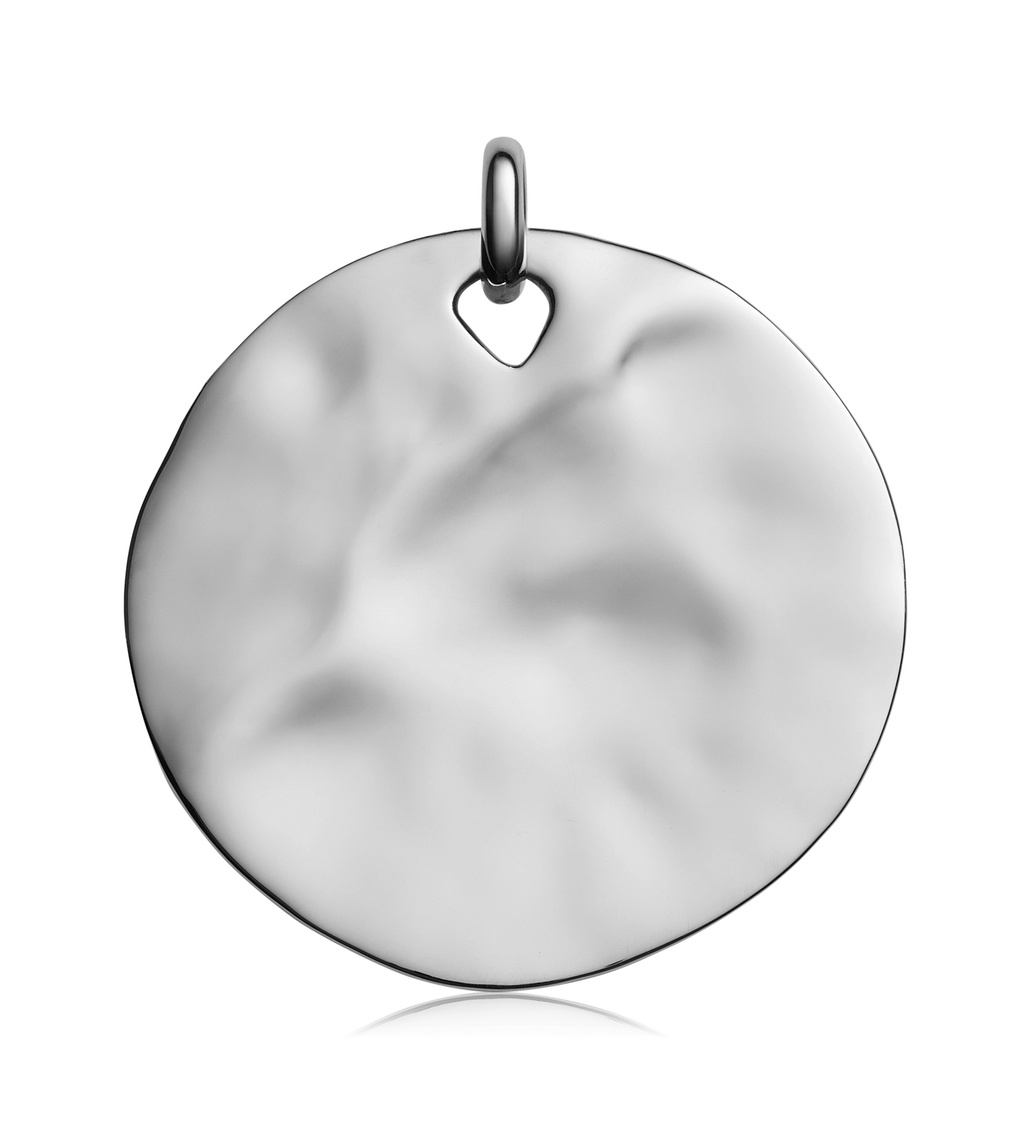 Sterling Silver Siren Shore Pendant Charm - Monica Vinader