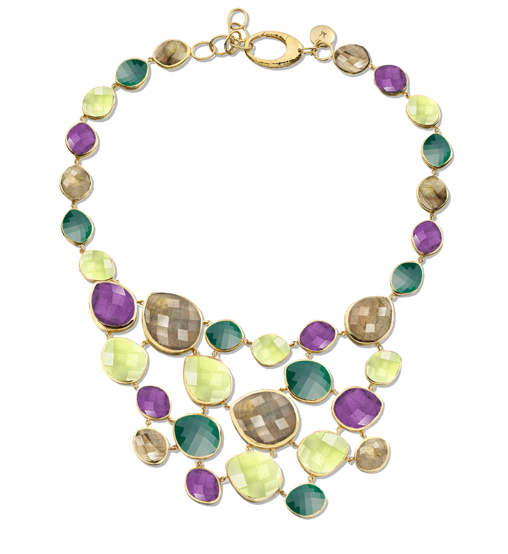 Gold Vermeil Nugget Bib - Monica Vinader