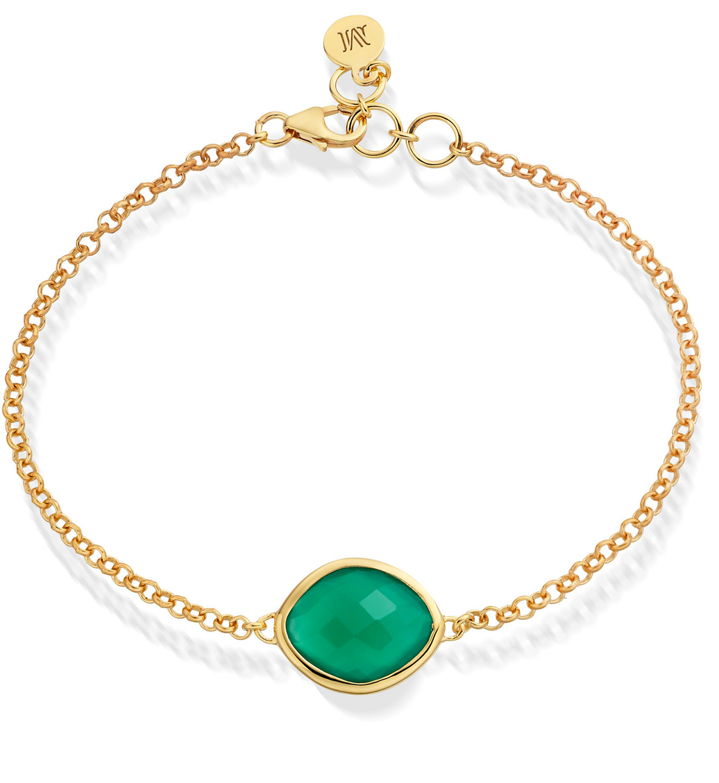 Gold Vermeil Nugget Bracelet - Monica Vinader
